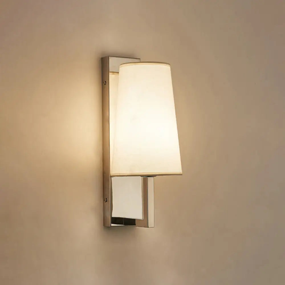 DecorBites™ Modern LED Wall Sconce Light in Chrome with Round/Rectangle Canopy