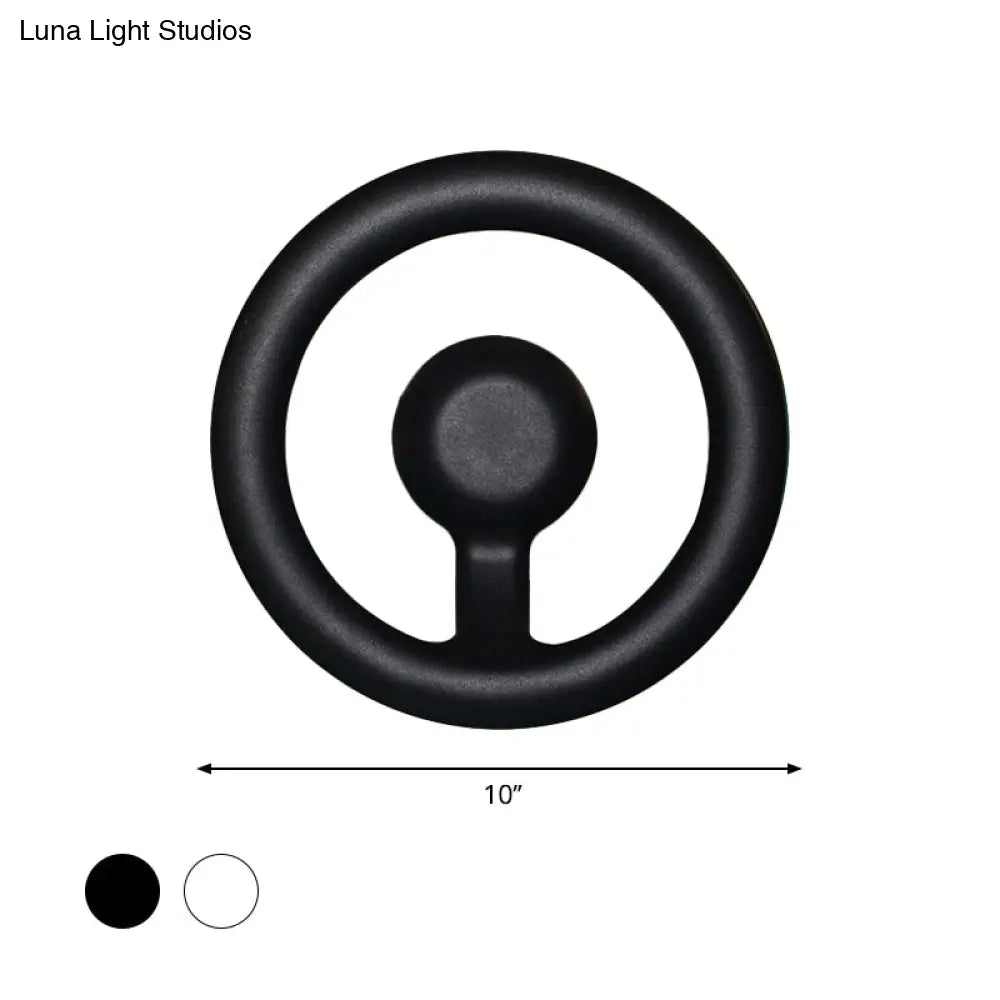 DecorBites™ Modern LED Wall Sconce with Black/White Aluminum Shade for Bedroom