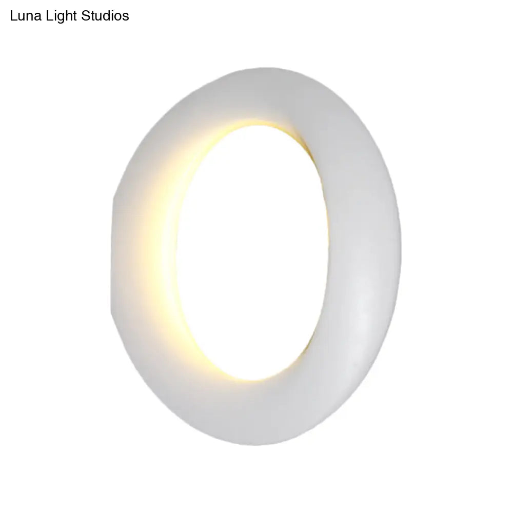 DecorBites™ Modern LED Wall Sconce with Black/White Aluminum Shade for Bedroom