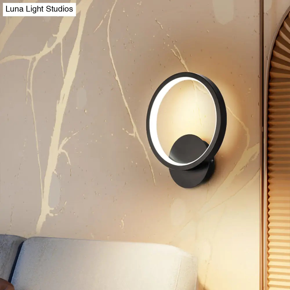 DecorBites™ Modern LED Wall Sconce with Nordic Geometric Design in Grey Metal