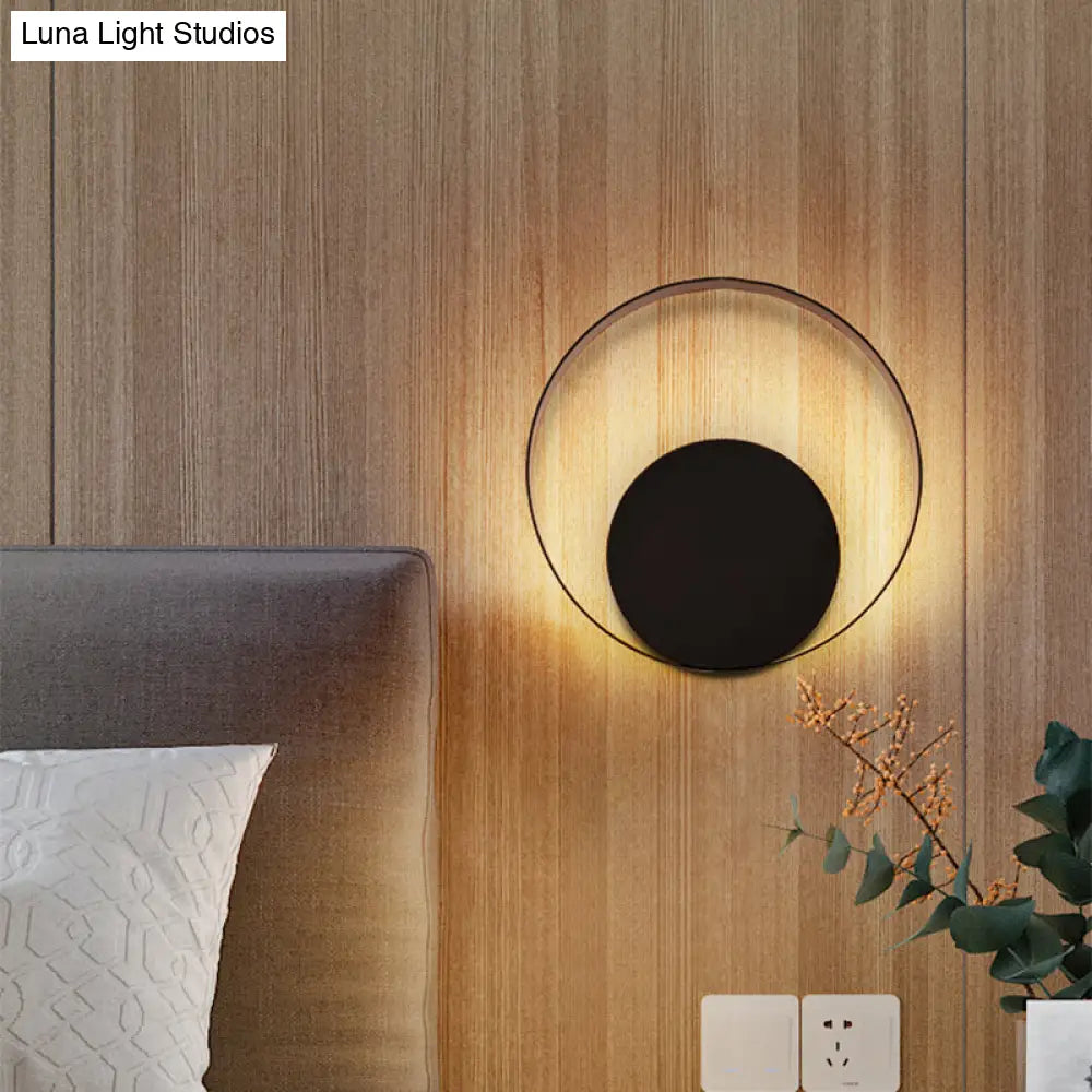 DecorBites™ Modern LED Wall Sconce with Nordic Geometric Design in Grey Metal