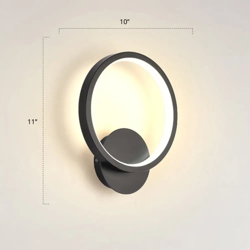 DecorBites™ Modern LED Wall Sconce with Nordic Geometric Design in Grey Metal
