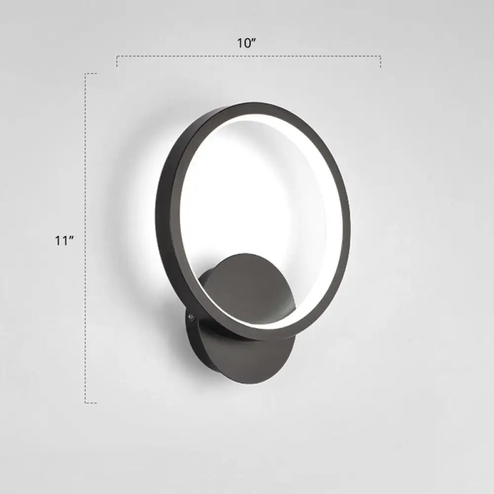 DecorBites™ Modern LED Wall Sconce with Nordic Geometric Design in Grey Metal
