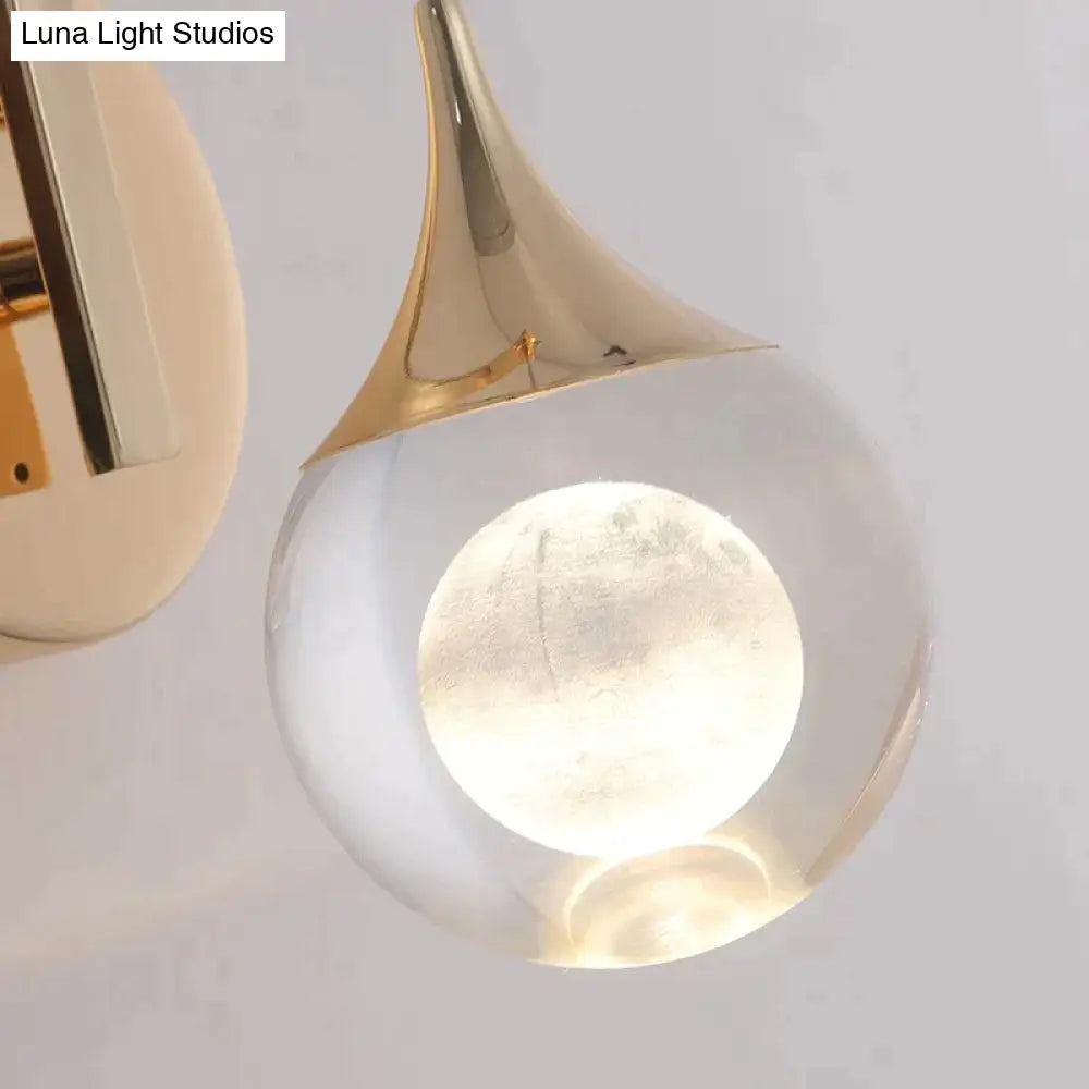 DecorBites™ Modern Luxurious Crystal Led Wall Lamp Sconce for Bedroom