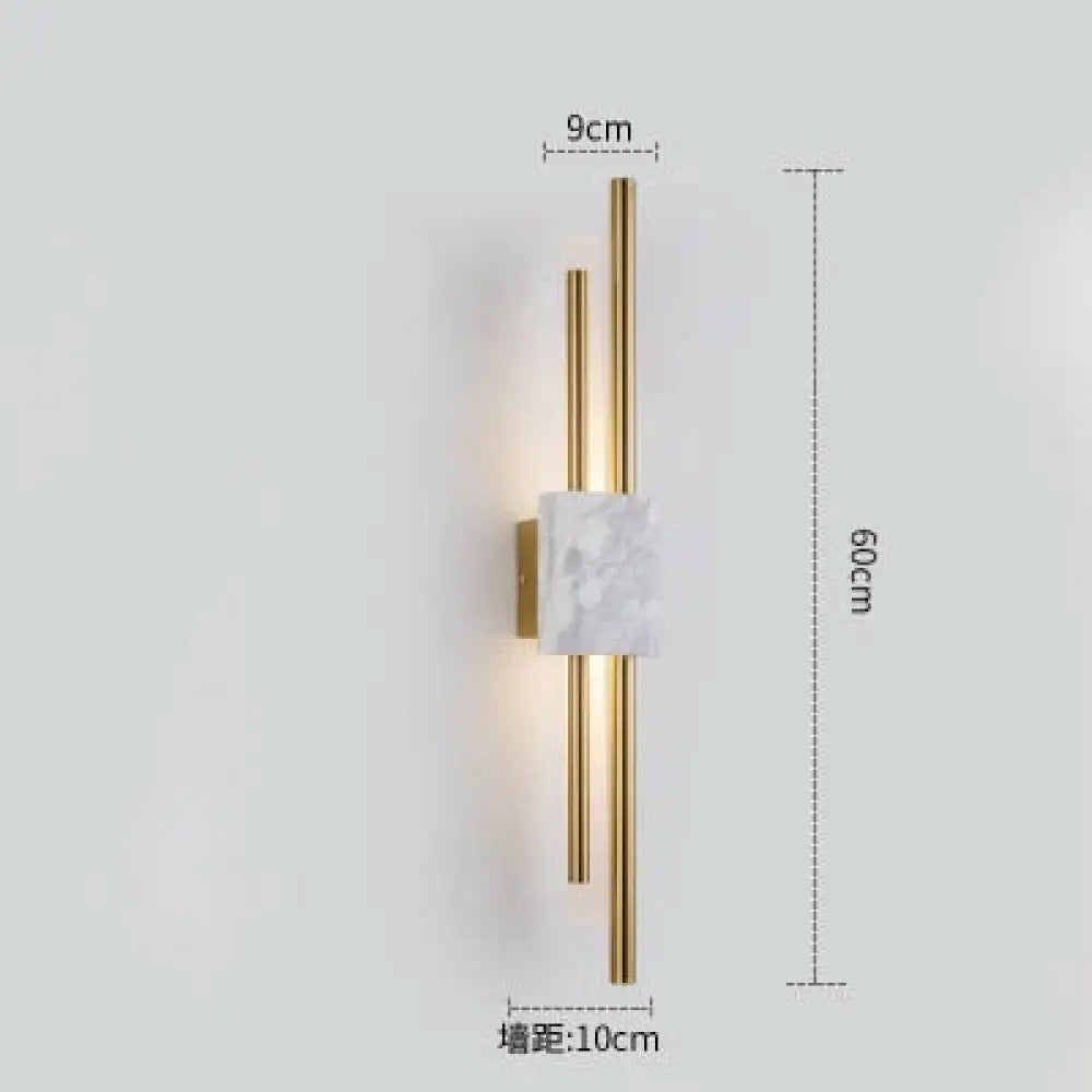 DecorBites™ Modern Marble Led  Wall Lamp For Living Room Bedroom Bathroom Loft Decor