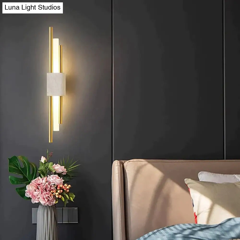 DecorBites™ Modern Marble Led  Wall Lamp For Living Room Bedroom Bathroom Loft Decor
