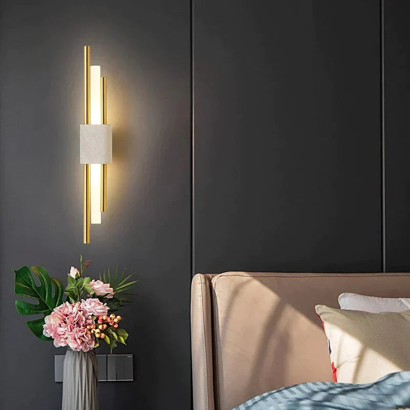 DecorBites™ Modern Marble Led  Wall Lamp For Living Room Bedroom Bathroom Loft Decor