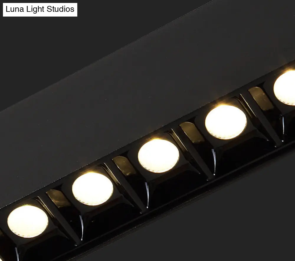 DecorBites™ Modern Matte Black LED Dining Room Island Lighting - Simplicity Metal Hanging Light