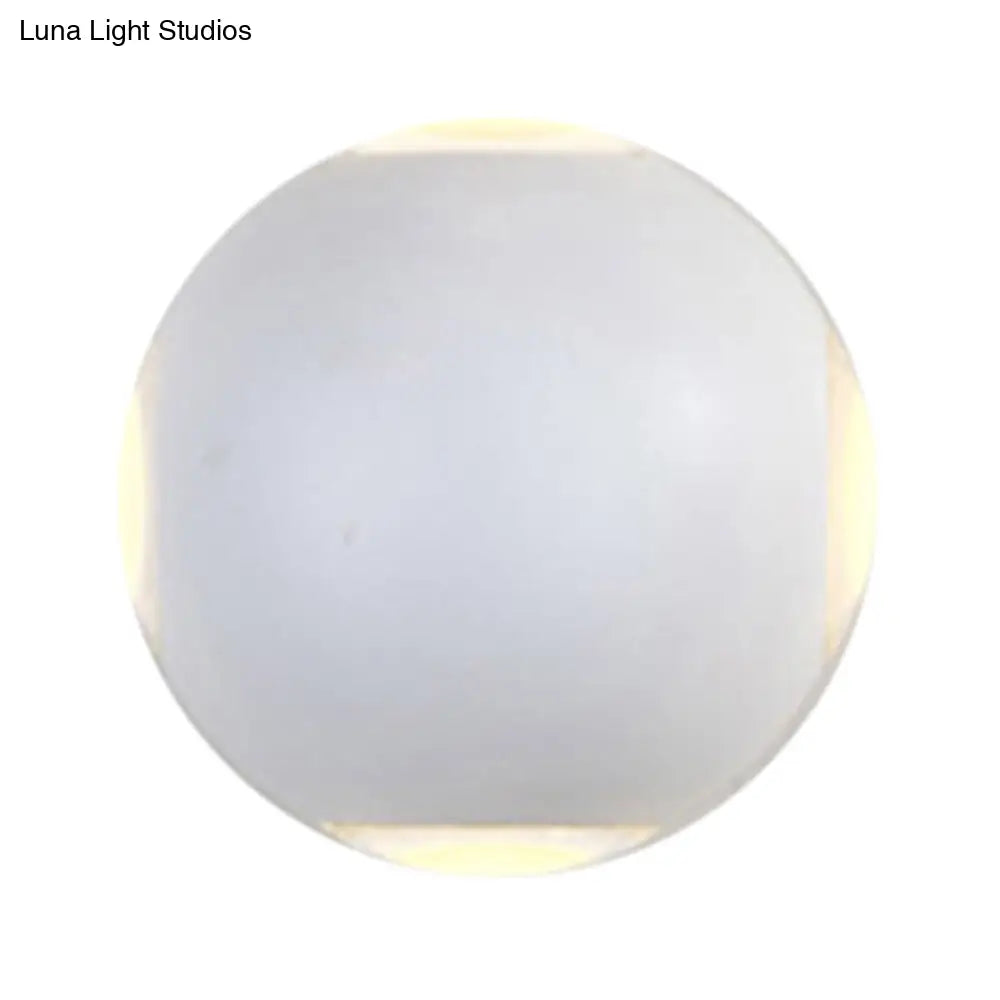 DecorBites™ Modern Metal Flush Wall Sconce: Nordic 4-Light Dome Wall Mount Lamp in Black/White