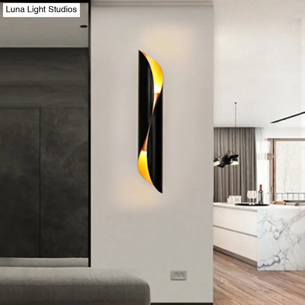 DecorBites™ Modern Metal Wall Mounted Bedside Lamp - Stylish Tubular Black Lighting Ideas
