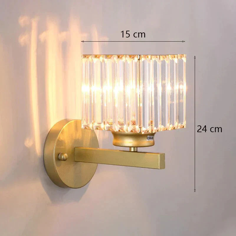 DecorBites™ Modern Minimalist Wall Lamp with Glass Shade for Bedside Lighting Living Room Lighting