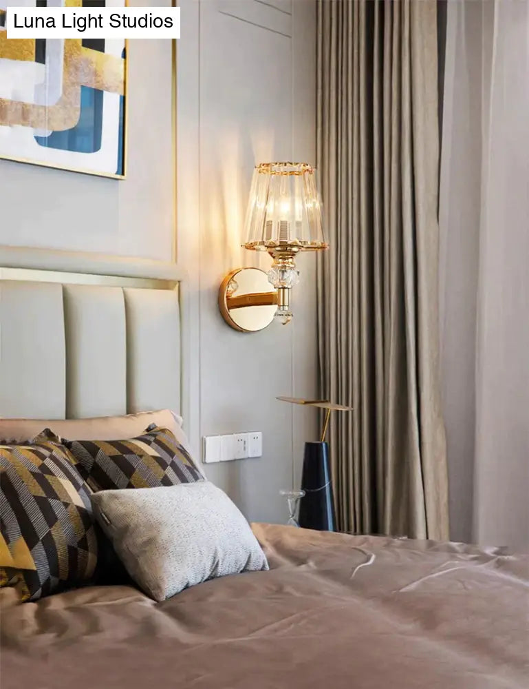 DecorBites™ Modern Minimalist Wall Lamp with Glass Shade for Bedside Lighting Living Room Lighting