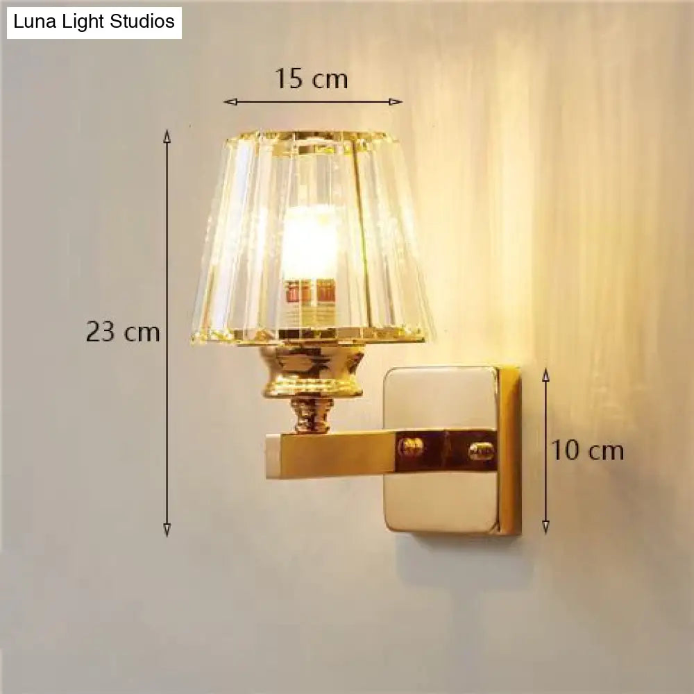 DecorBites™ Modern Minimalist Wall Lamp with Glass Shade for Bedside Lighting Living Room Lighting