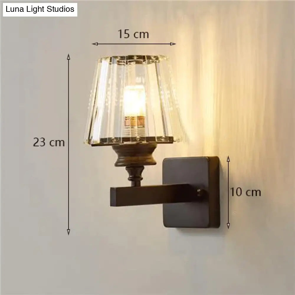 DecorBites™ Modern Minimalist Wall Lamp with Glass Shade for Bedside Lighting Living Room Lighting