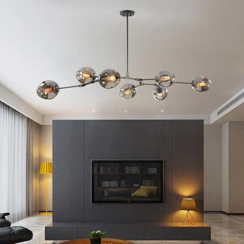 DecorBites™ Modern Nordic Glass Chandeliers with LED Lighting