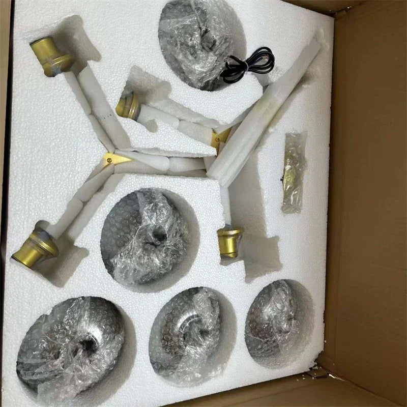 DecorBites™ Modern Nordic Glass Chandeliers with LED Lighting