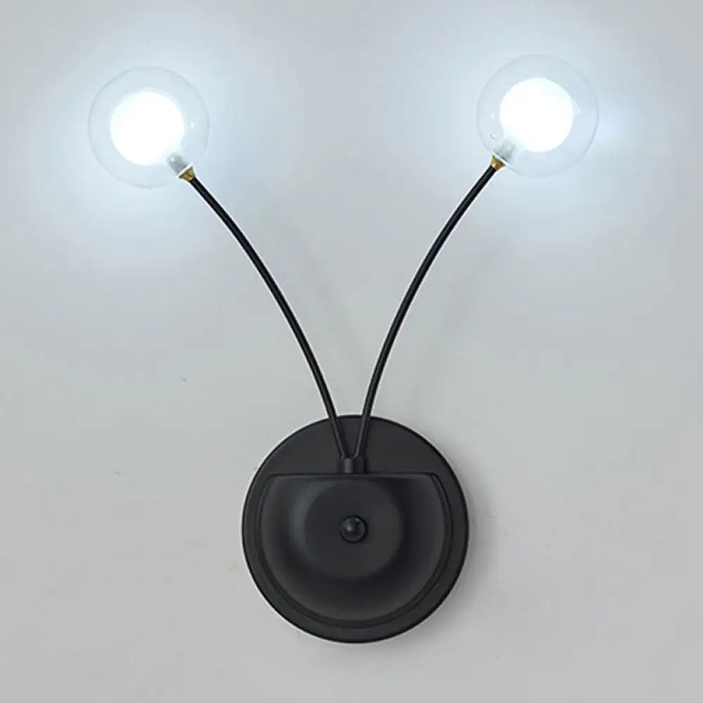 DecorBites™ Modern Nordic Glass LED Wall Mounted Light for Shaded Living Rooms