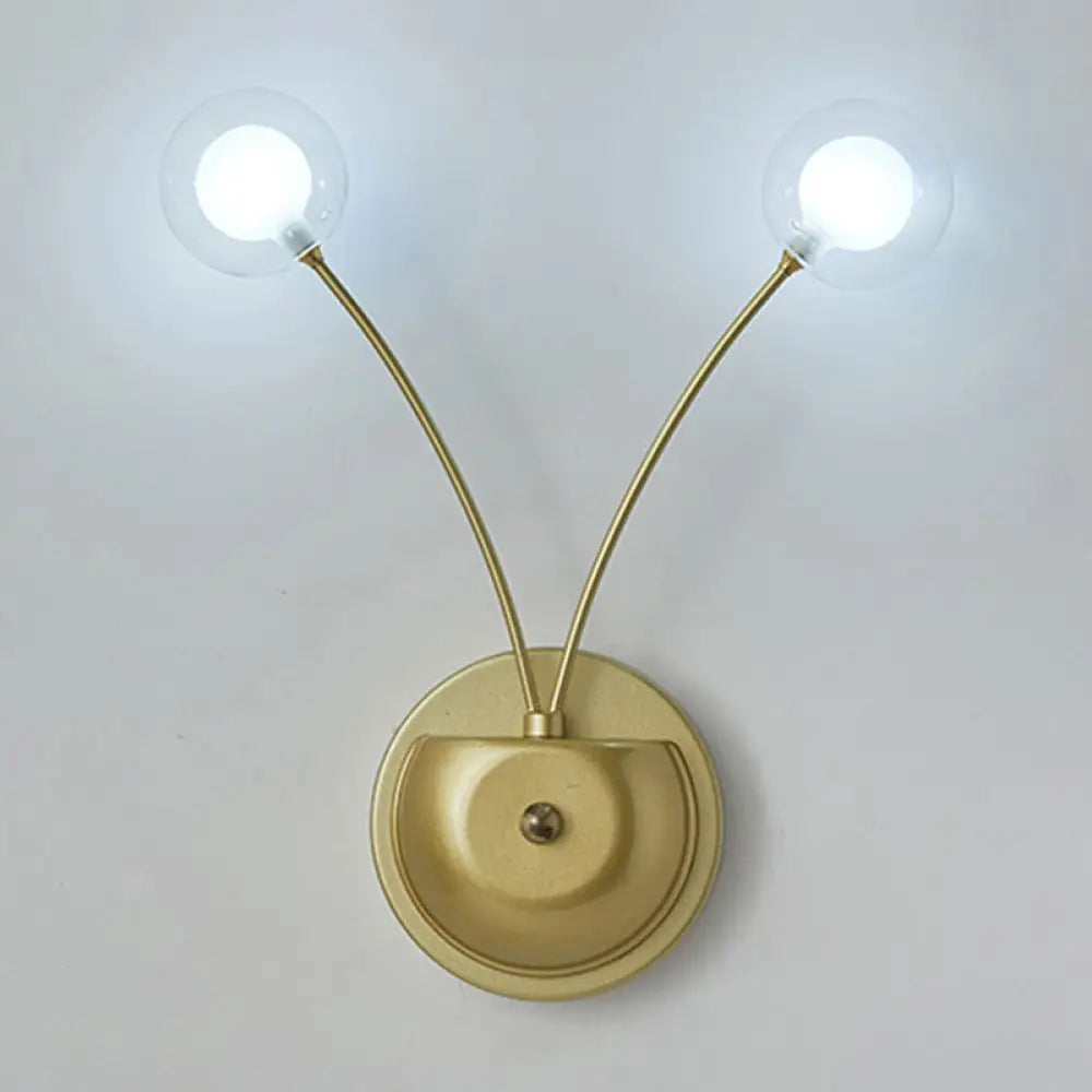 DecorBites™ Modern Nordic Glass LED Wall Mounted Light for Shaded Living Rooms