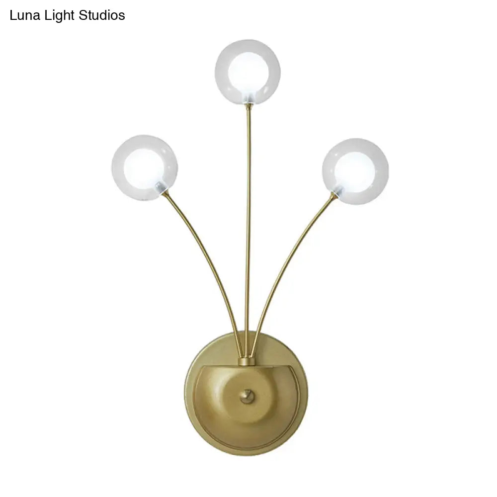 DecorBites™ Modern Nordic Glass LED Wall Mounted Light for Shaded Living Rooms