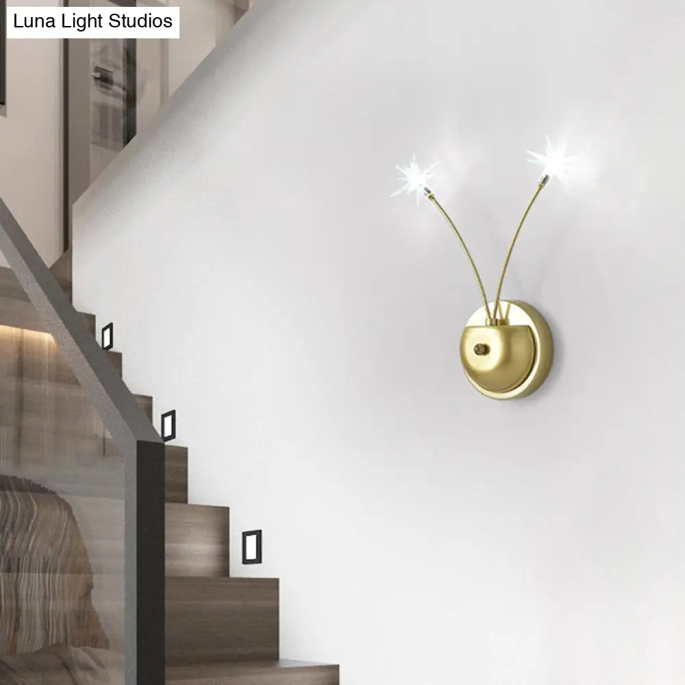DecorBites™ Modern Nordic Glass LED Wall Mounted Light for Shaded Living Rooms