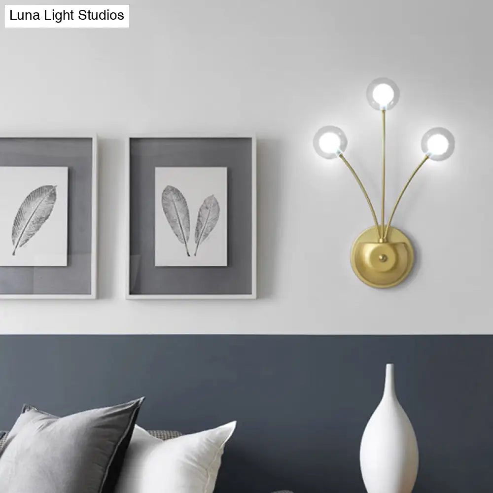 DecorBites™ Modern Nordic Glass LED Wall Mounted Light for Shaded Living Rooms
