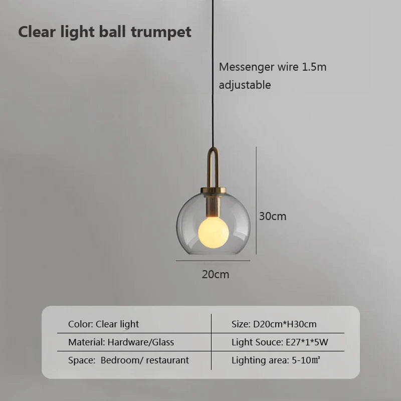DecorBites™ Modern Nordic Glass Pendant Light for Kitchen & Restaurant