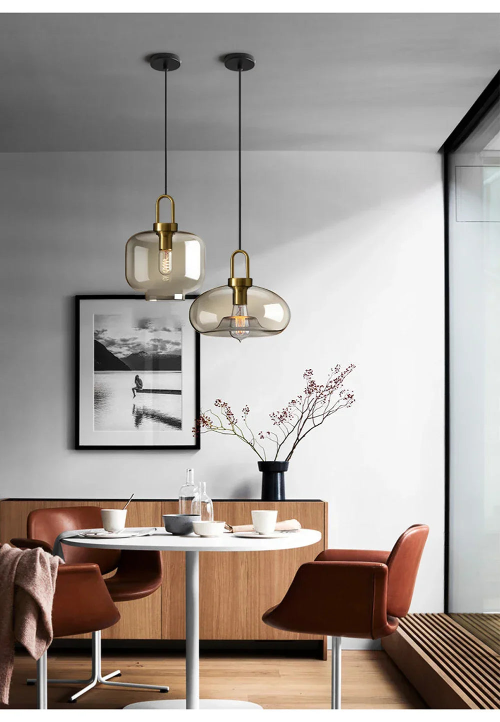 DecorBites™ Modern Nordic Glass Pendant Light for Kitchen & Restaurant