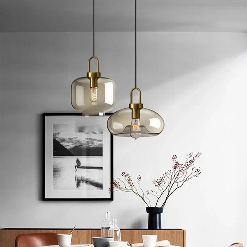 DecorBites™ Modern Nordic Glass Pendant Light for Kitchen & Restaurant