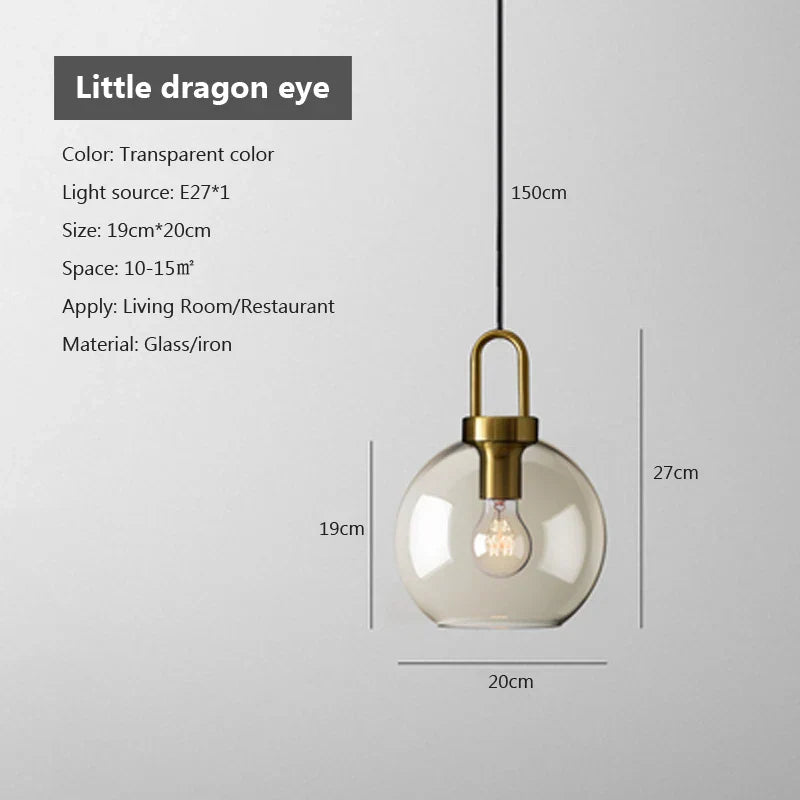 DecorBites™ Modern Nordic Glass Pendant Light for Kitchen & Restaurant