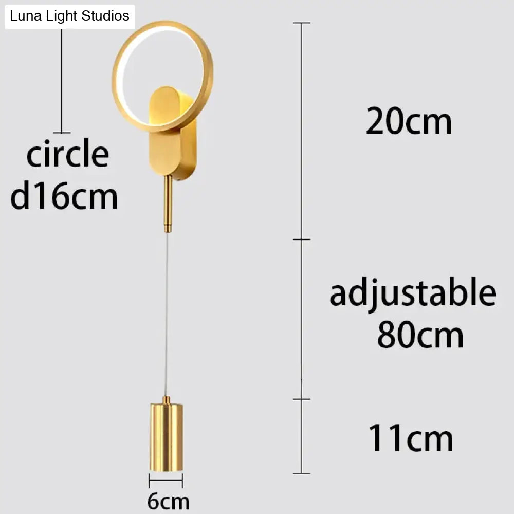 DecorBites™ Modern Nordic LED Wall Lamp For Bedroom Black/Gold