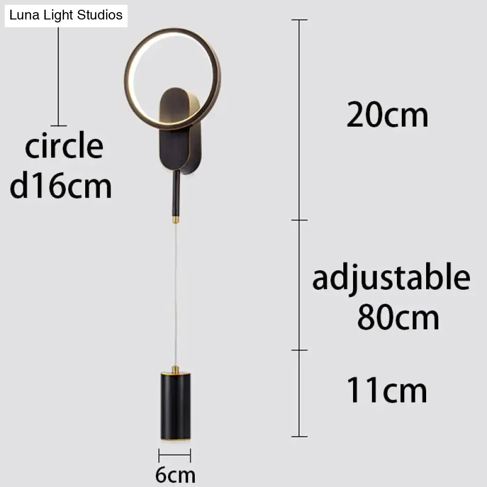 DecorBites™ Modern Nordic LED Wall Lamp For Bedroom Black/Gold