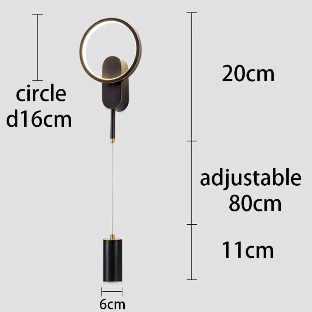 DecorBites™ Modern Nordic LED Wall Lamp For Bedroom Black/Gold