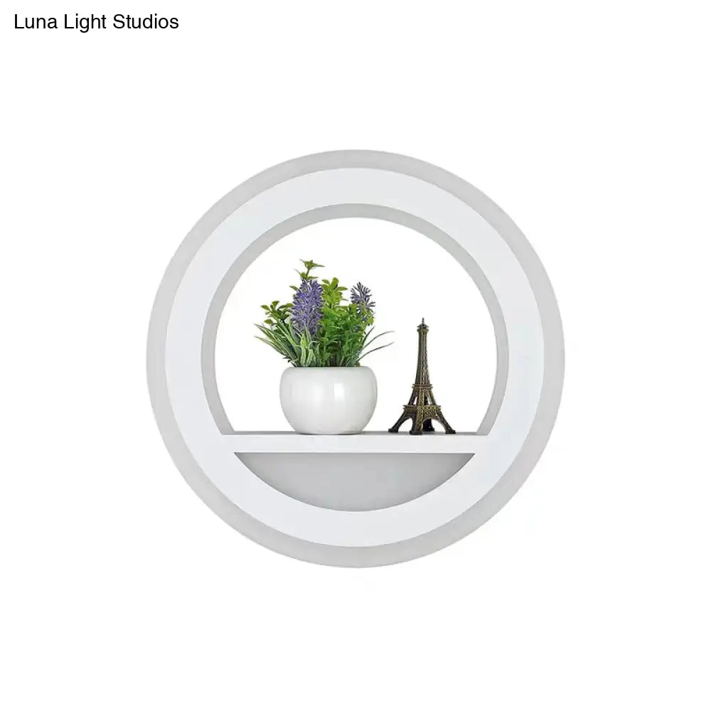 DecorBites™ Modern Nordic LED Wall Light Sconce - Round/Elephant/Giraffe Design, Ultrathin and Wall Mounted - Acrylic Shade - Warm/White Light