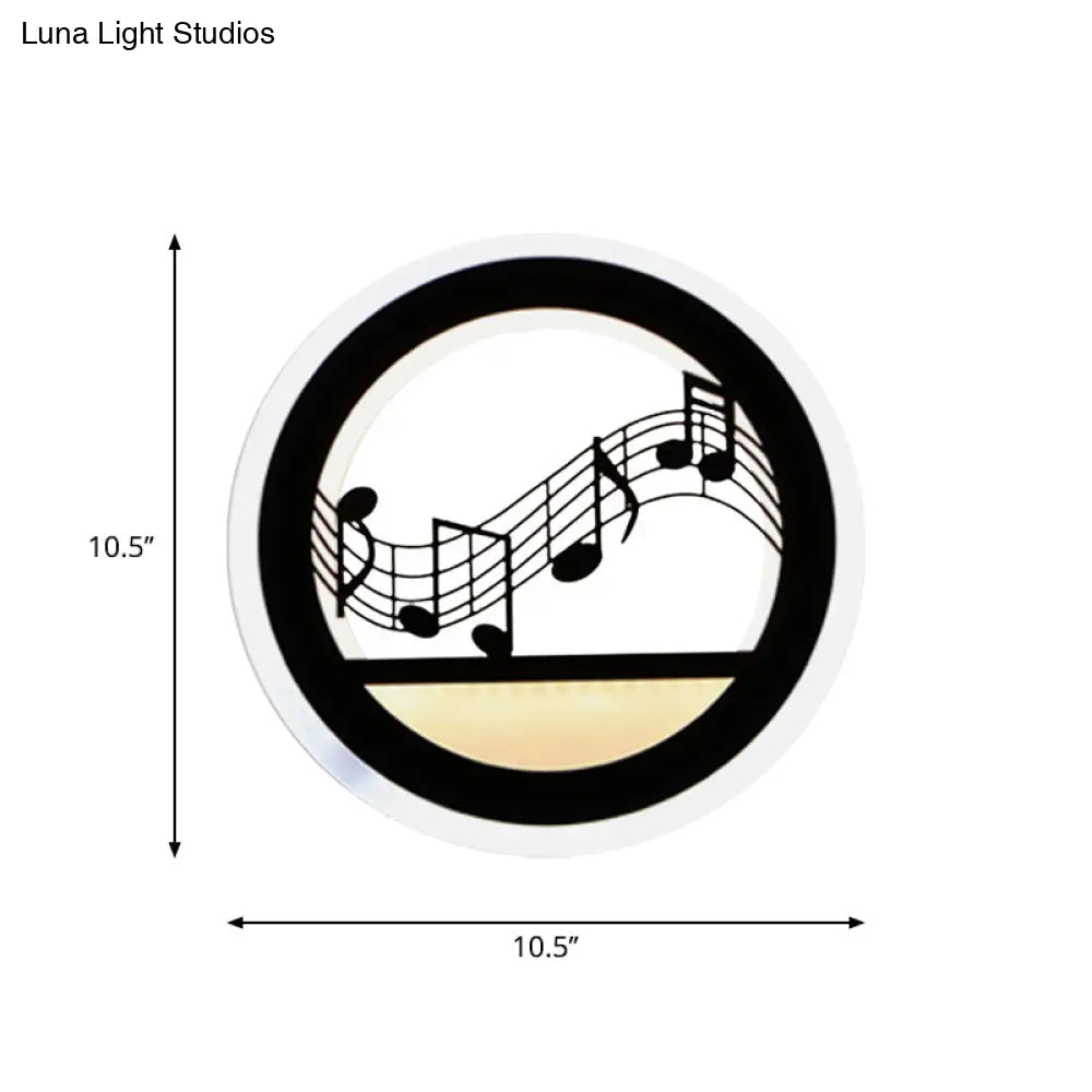 DecorBites™ Modern Nordic LED Wall Light Sconce - Round/Elephant/Giraffe Design, Ultrathin and Wall Mounted - Acrylic Shade - Warm/White Light