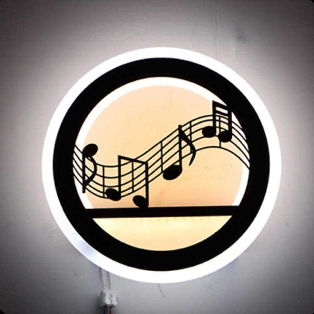 DecorBites™ Modern Nordic LED Wall Light Sconce - Round/Elephant/Giraffe Design, Ultrathin and Wall Mounted - Acrylic Shade - Warm/White Light