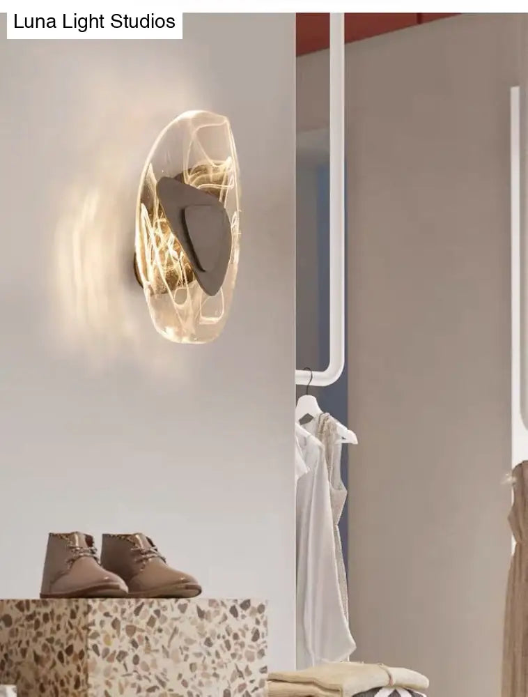 DecorBites™ Modern Nordic Sconce: Luxury Glass Wall Mount Light Fixture for Bedroom