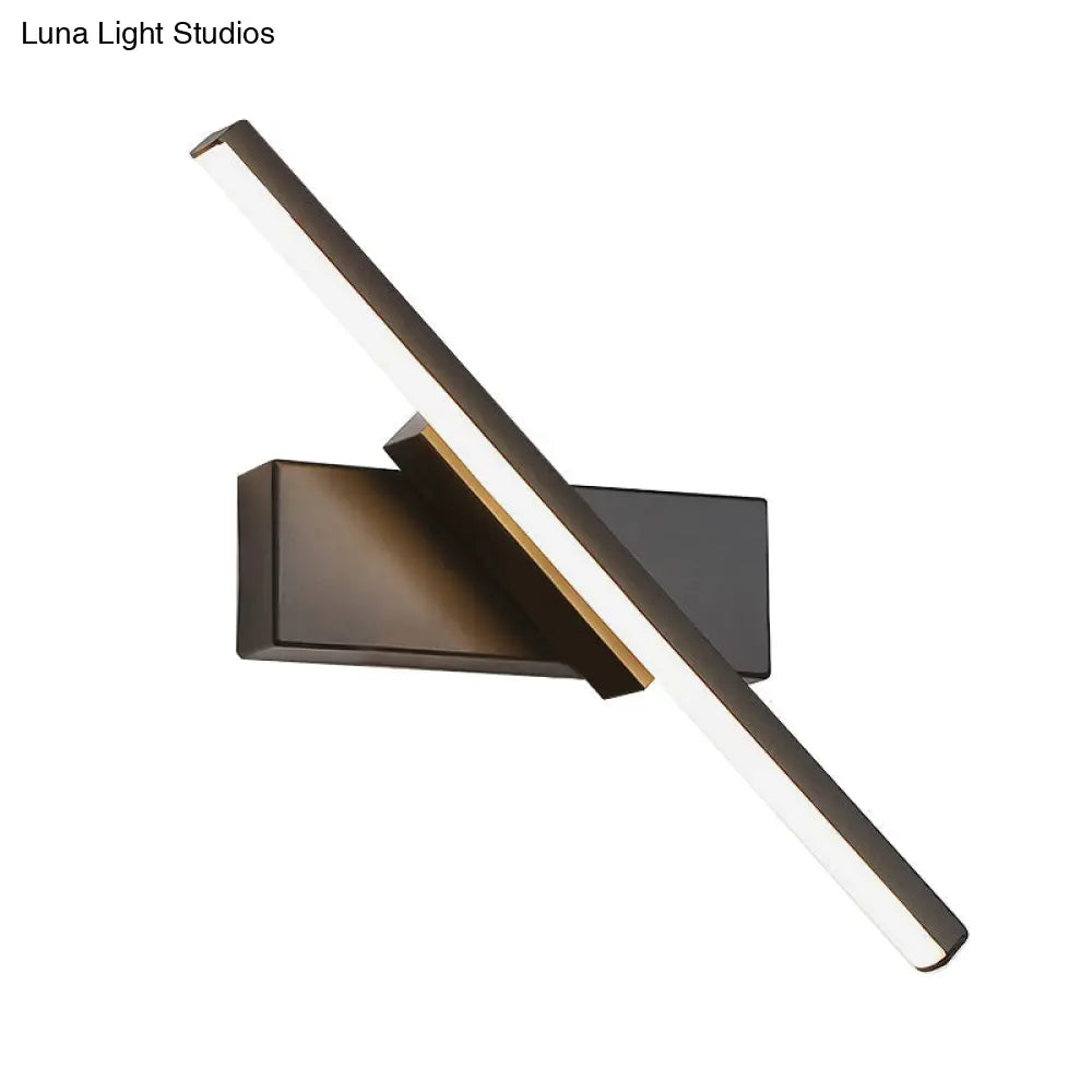 DecorBites™ Modern Slim LED Wall Sconce with Acrylic Linear Design in White/Black - Choose Warm or White Light