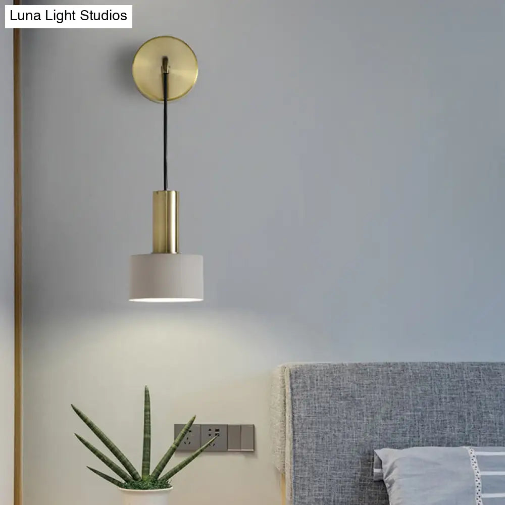 DecorBites™ Modern Small Wall Mounted Metallic Bedside Reading Light