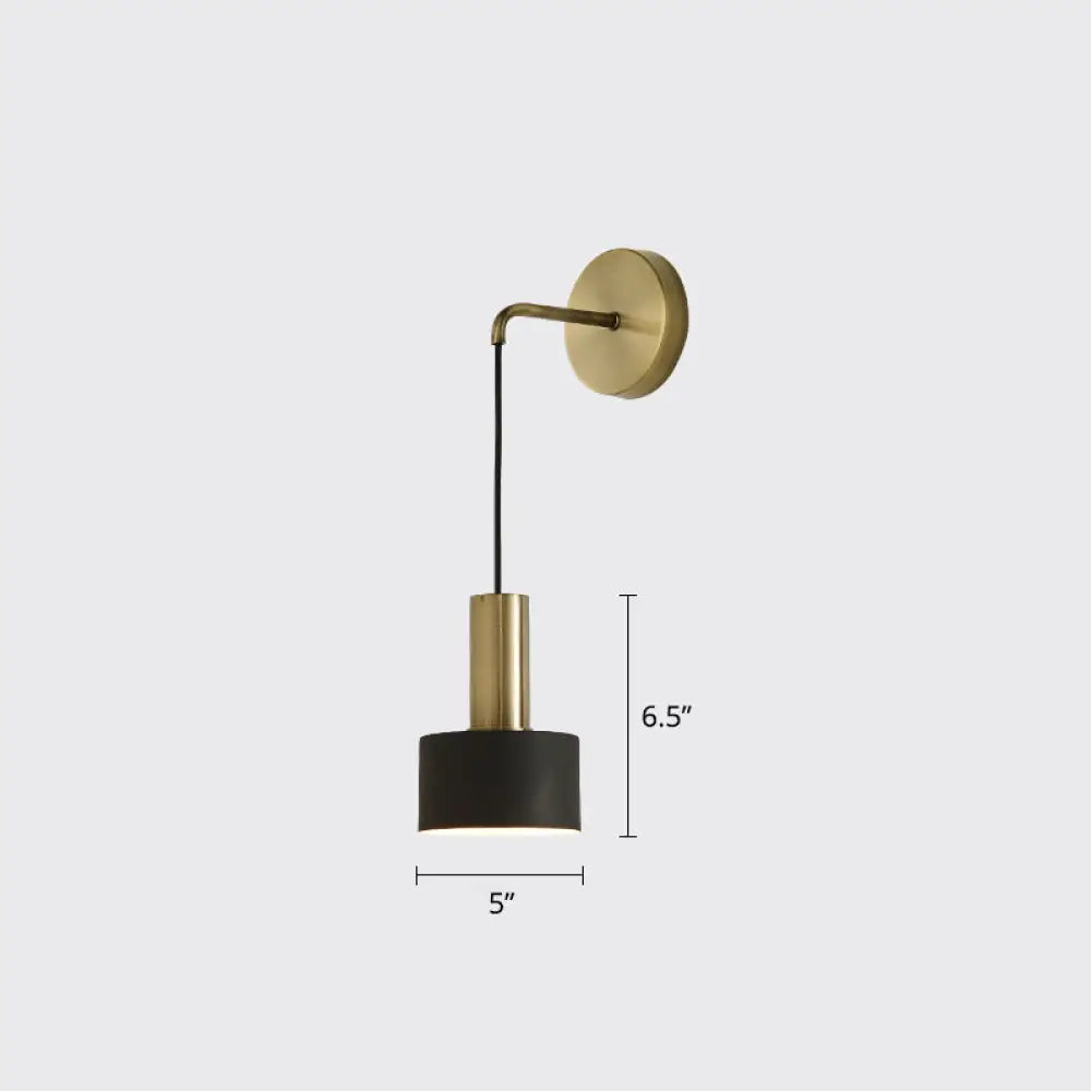 DecorBites™ Modern Small Wall Mounted Metallic Bedside Reading Light