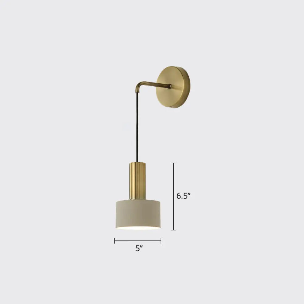 DecorBites™ Modern Small Wall Mounted Metallic Bedside Reading Light