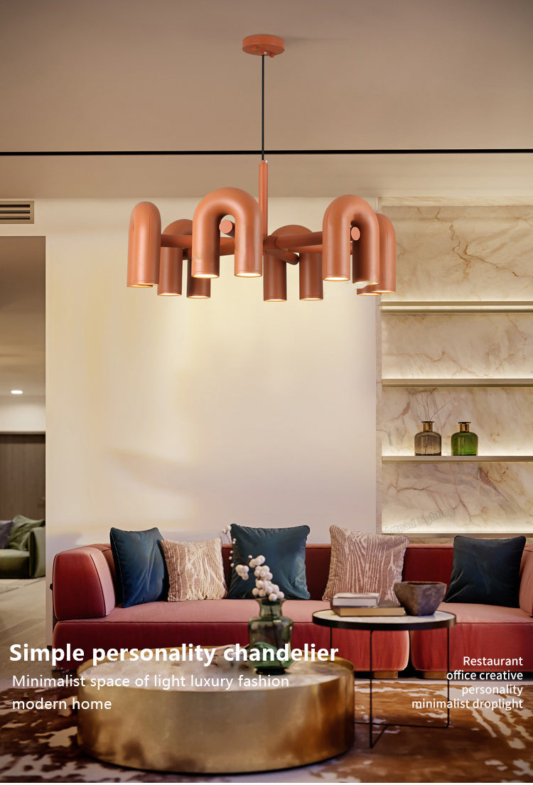 DecorBites™ Modern U-Shaped LED Ceiling Chandelier