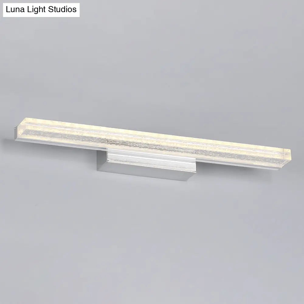 DecorBites™ Modern Wall-Mounted LED Vanity Sconce with Acrylic Shade for Toilets in Warm/White Light