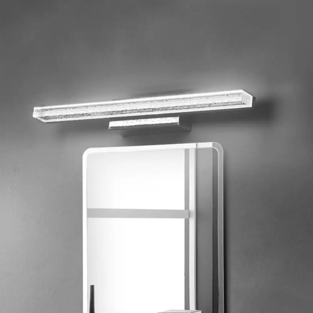 DecorBites™ Modern Wall-Mounted LED Vanity Sconce with Acrylic Shade for Toilets in Warm/White Light