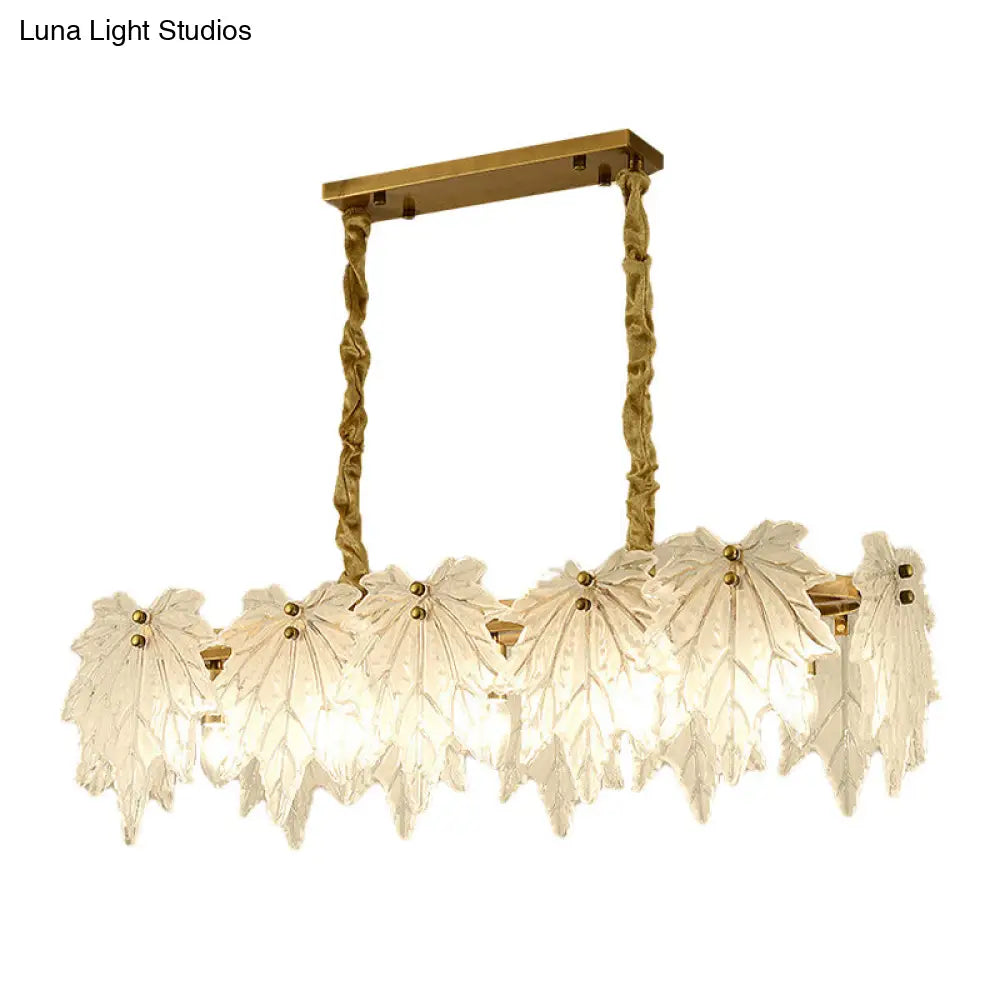 DecorBites™ Modern White Glass Pendant Light with 5 LED Heads for Dining Room