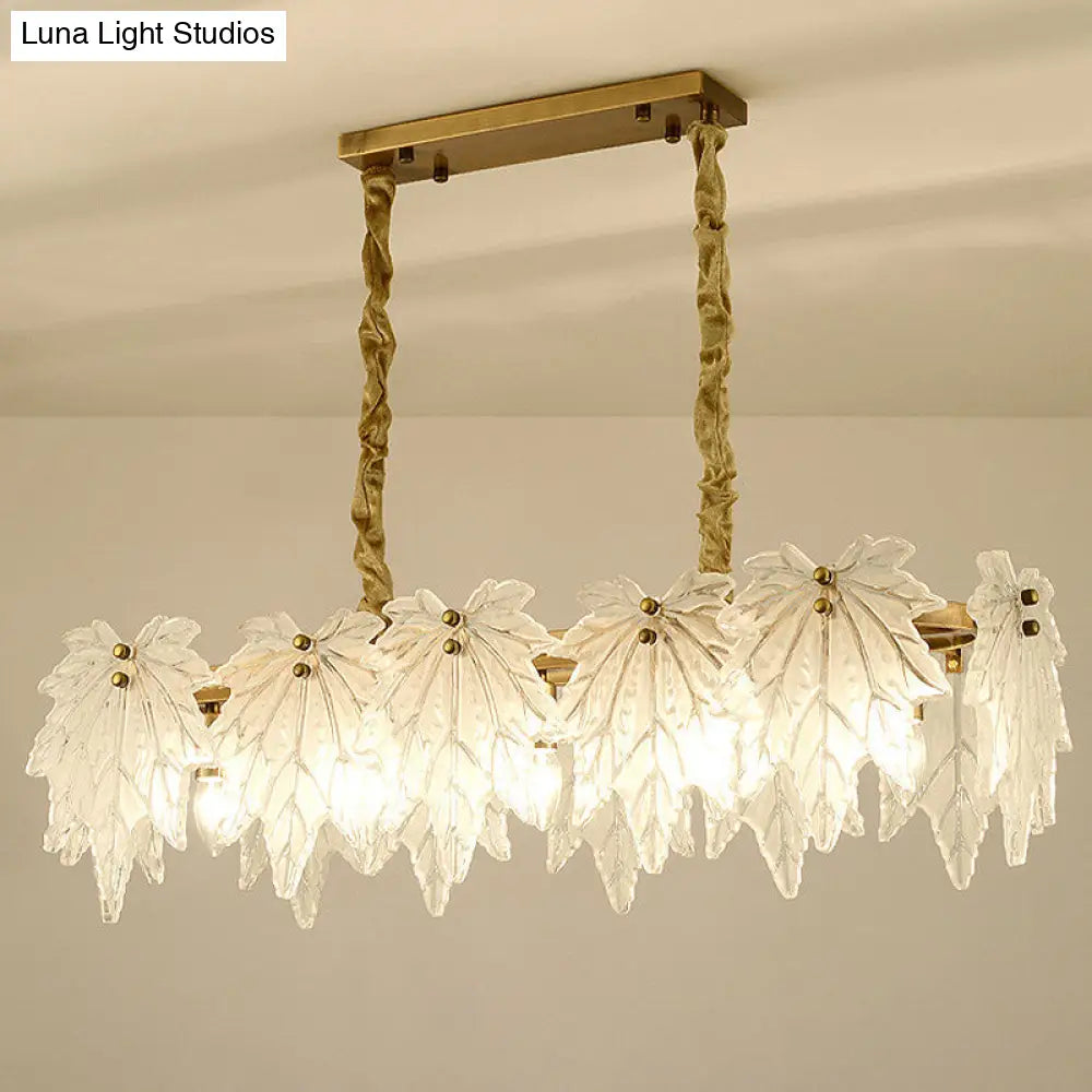 DecorBites™ Modern White Glass Pendant Light with 5 LED Heads for Dining Room