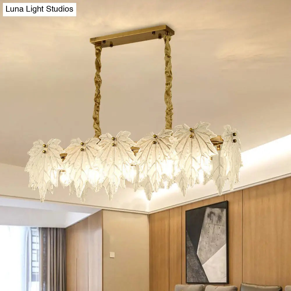 DecorBites™ Modern White Glass Pendant Light with 5 LED Heads for Dining Room