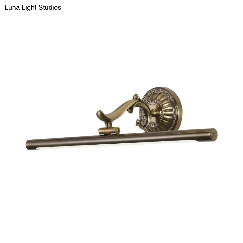 DecorBites™ Modernist Style LED Vanity Wall Light in Linear Metallic Design – 16"/21.5" Width, Brass/Gold Finish