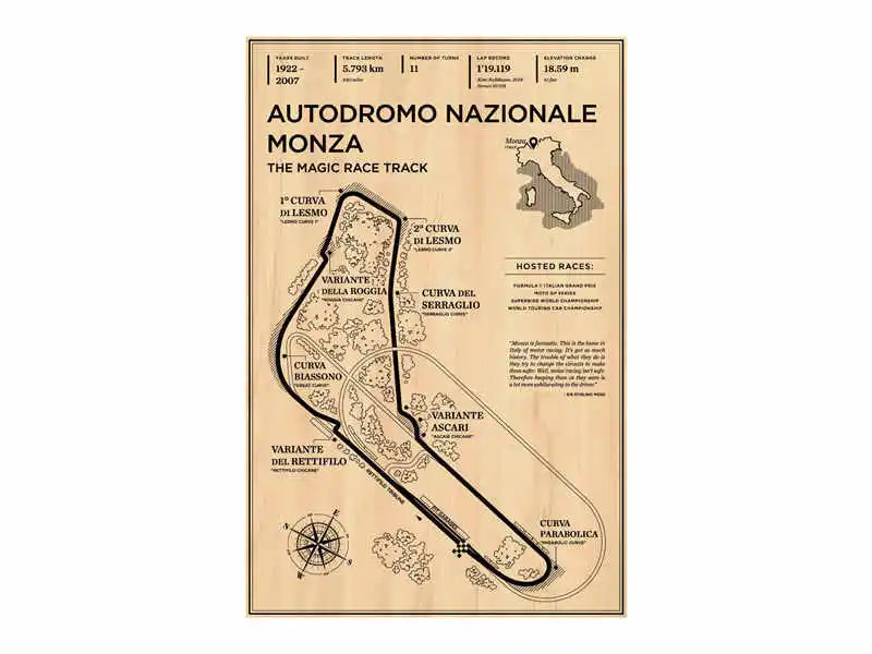 DecorBites™ Monaco Grand Prix F1 Racing Poster Art
