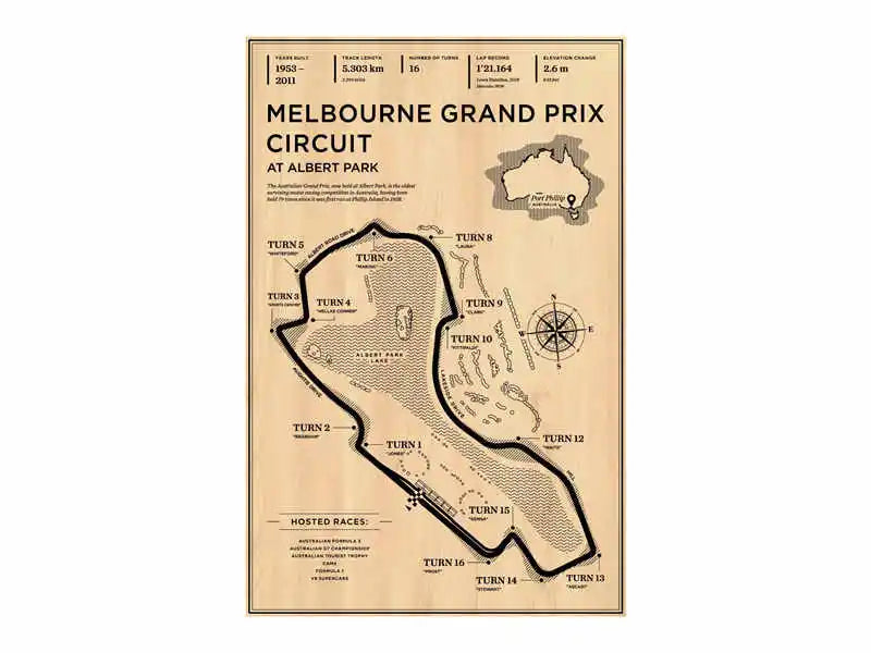 DecorBites™ Monaco Grand Prix F1 Racing Poster Art