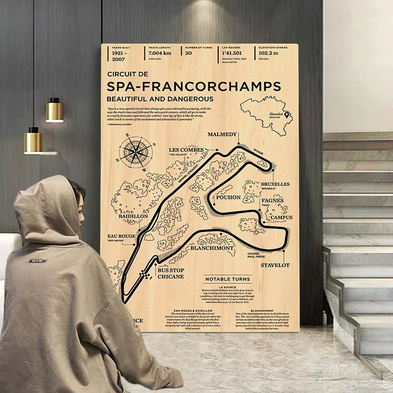 DecorBites™ Monaco Grand Prix F1 Racing Poster Art